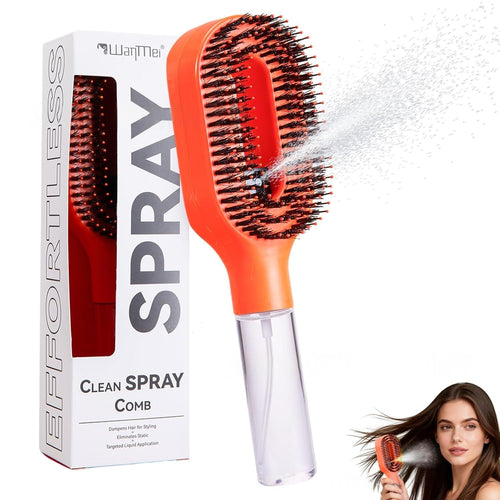 Brosse démêlante 2en1 avec vaporisateur Veloria Hair - vue d'ensemble