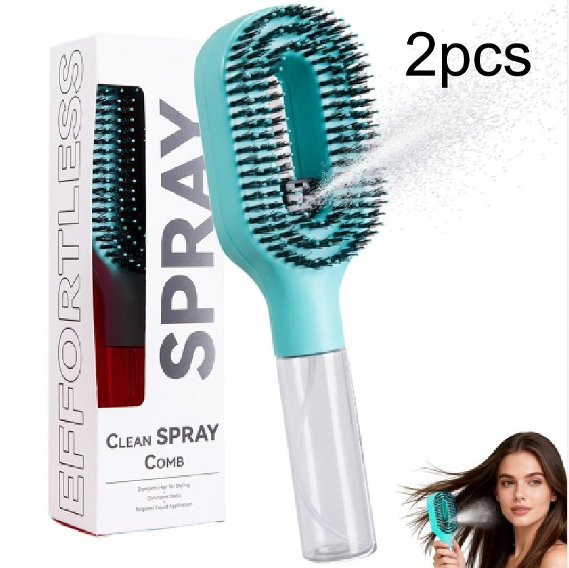 Brosse démêlante 2en1 vaporisateur - picots massants cuir chevelu