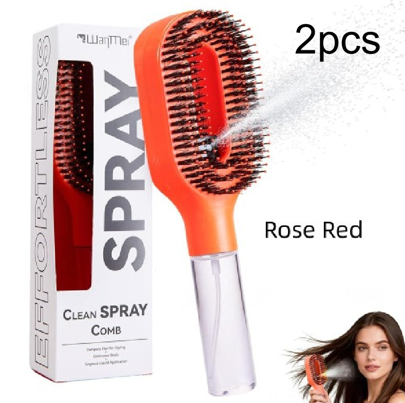 Brosse démêlante anti-statique 2en1 - vue de profil