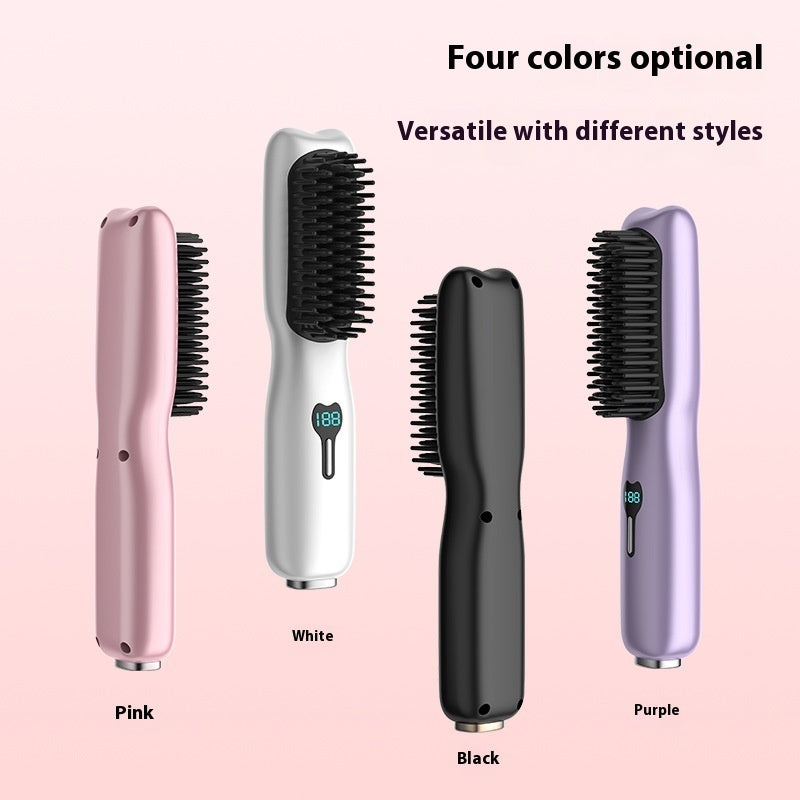 Peigne lissant USB Veloria - utilisation sur cheveux longs