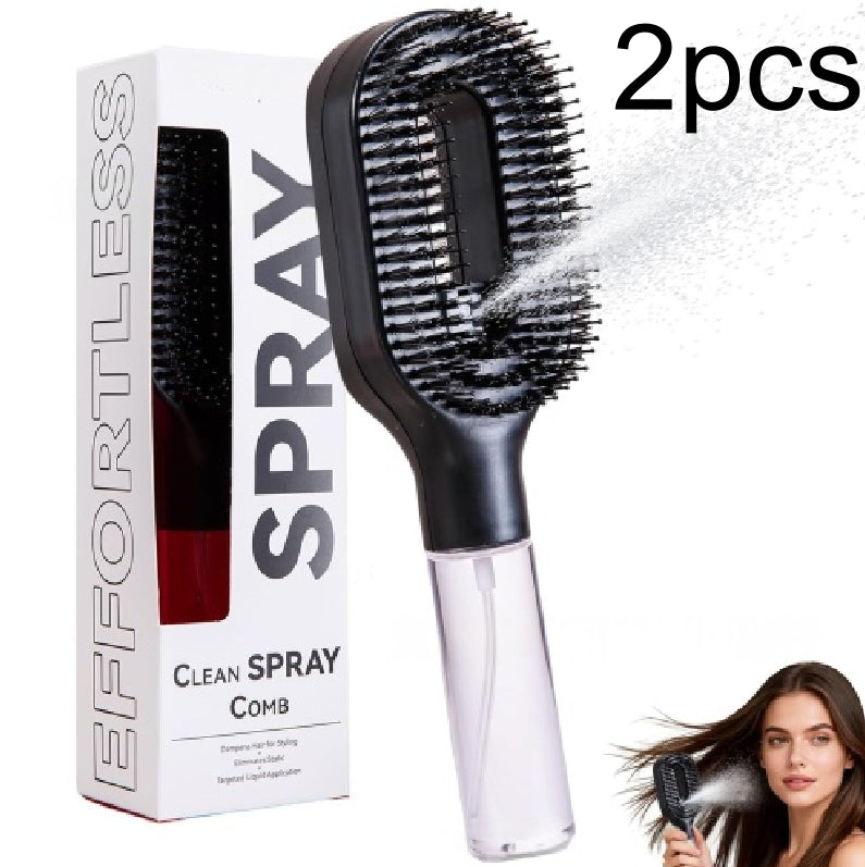 Brosse démêlante 2en1 anti-statique - picots massants gros plan
