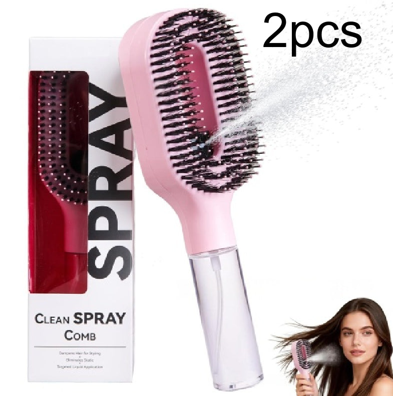 Brosse démêlante 2en1 vaporisateur - couleur violette