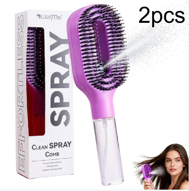 Brosse démêlante 2en1 Veloria Hair - détail poignée ergonomique